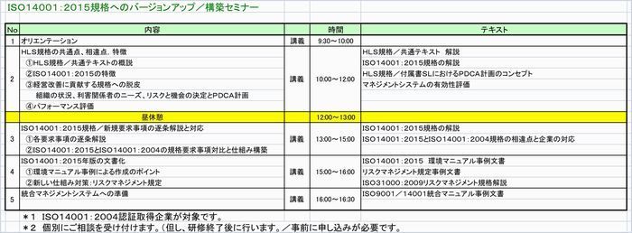 ＩＳＯ１４００１：２０１５規格へのバージョンアップ／構築セミナー700w.jpg